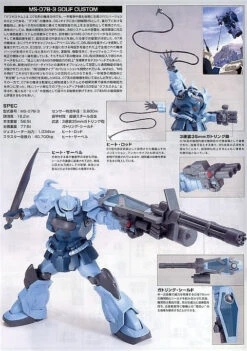 Bandai 1/144 HGUC 117 MS-07B3 Gouf Custom -Model Figures Store 11200