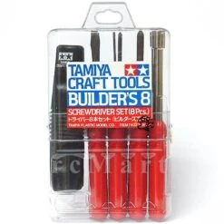 Tamiya 74023 BUILDER'S 8 Pc Screwdriver Set