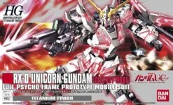 Bandai 1/144 HGUC RX-0 Unicorn Gundam Destroy Mode Titanium Finish