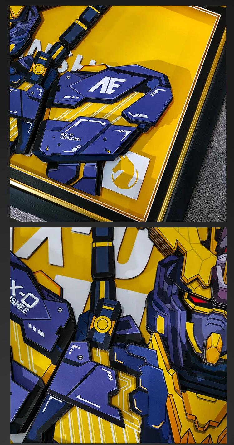 Framed Arts Handmade 3D Decor Paper Art RX-0 Banshee Picture 3 Framed Arts Handmade 3D Decor Paper Art RX-0 Banshee Picture - Image 3