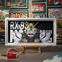 Framed Arts Handmade 3D Decor Paper Art RX-93 Nu Picture -Model Figures Store O1CN01ofEXy620BwfeMkjFY 2200783026812