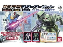 Bandai 1/144 HGUC Gunpla Starter Set: RX-78-2 Gundam Vs. Zaku II