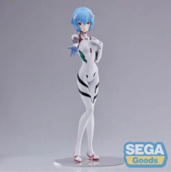 Sega Evangelion 3.0+ 1.0 Thrice Upon A Time Figurine PVC Spm Rei Ayanami Neon Genesis (White)
