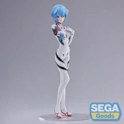 Sega Evangelion 3.0+ 1.0 Thrice Upon A Time Figurine PVC Spm Rei Ayanami Neon Genesis (White) -Model Figures Store evangelion 3010 thrice upon a time rei ayanami hand overmomentary white spm sega4