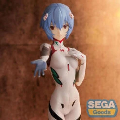Sega Evangelion 3.0+ 1.0 Thrice Upon A Time Figurine PVC Spm Rei Ayanami Neon Genesis (White) -Model Figures Store evangelion 3010 thrice upon a time rei ayanami hand overmomentary white spm sega9