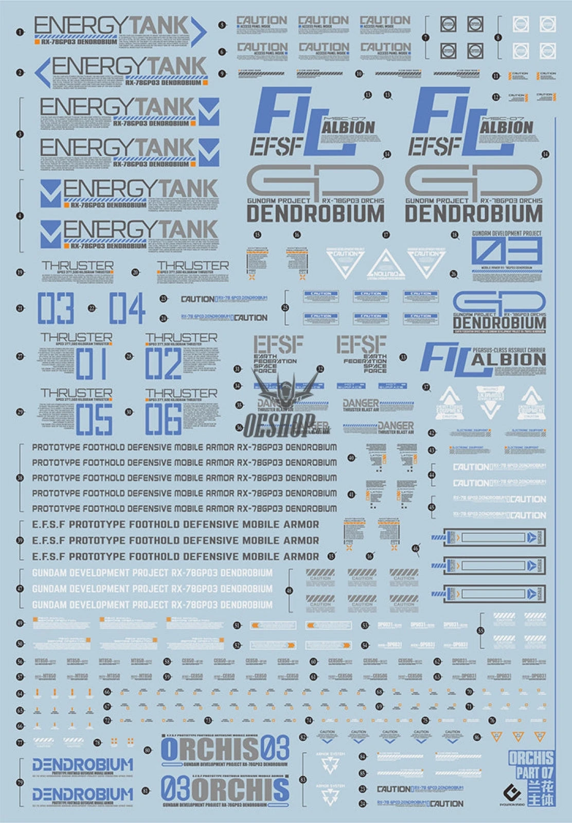 EVO - E-HG28 (UV) HG GP03D Dendrobium Evolution Studio Decals 4 EVO - E-HG28 (UV) HG GP03D Dendrobium Evolution Studio Decals - Image 4