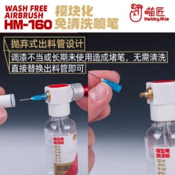 HobbyMio HM-160 Wash Free Airbrush -Model Figures Store hm 106 04