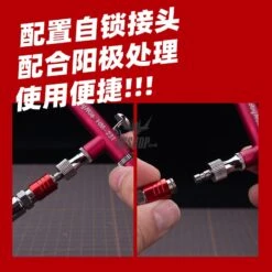 HobbyMio Metallic Airbrush Display Base Airbrush Showing Stand (With Quick Release Disconnect Coupler) -Model Figures Store hobbymio metallic airbrush display base showing stand with quick release disconnect coupler airbrushes 162