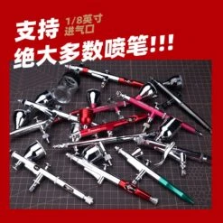 HobbyMio Metallic Airbrush Display Base Airbrush Showing Stand (With Quick Release Disconnect Coupler) -Model Figures Store hobbymio metallic airbrush display base showing stand with quick release disconnect coupler airbrushes 834