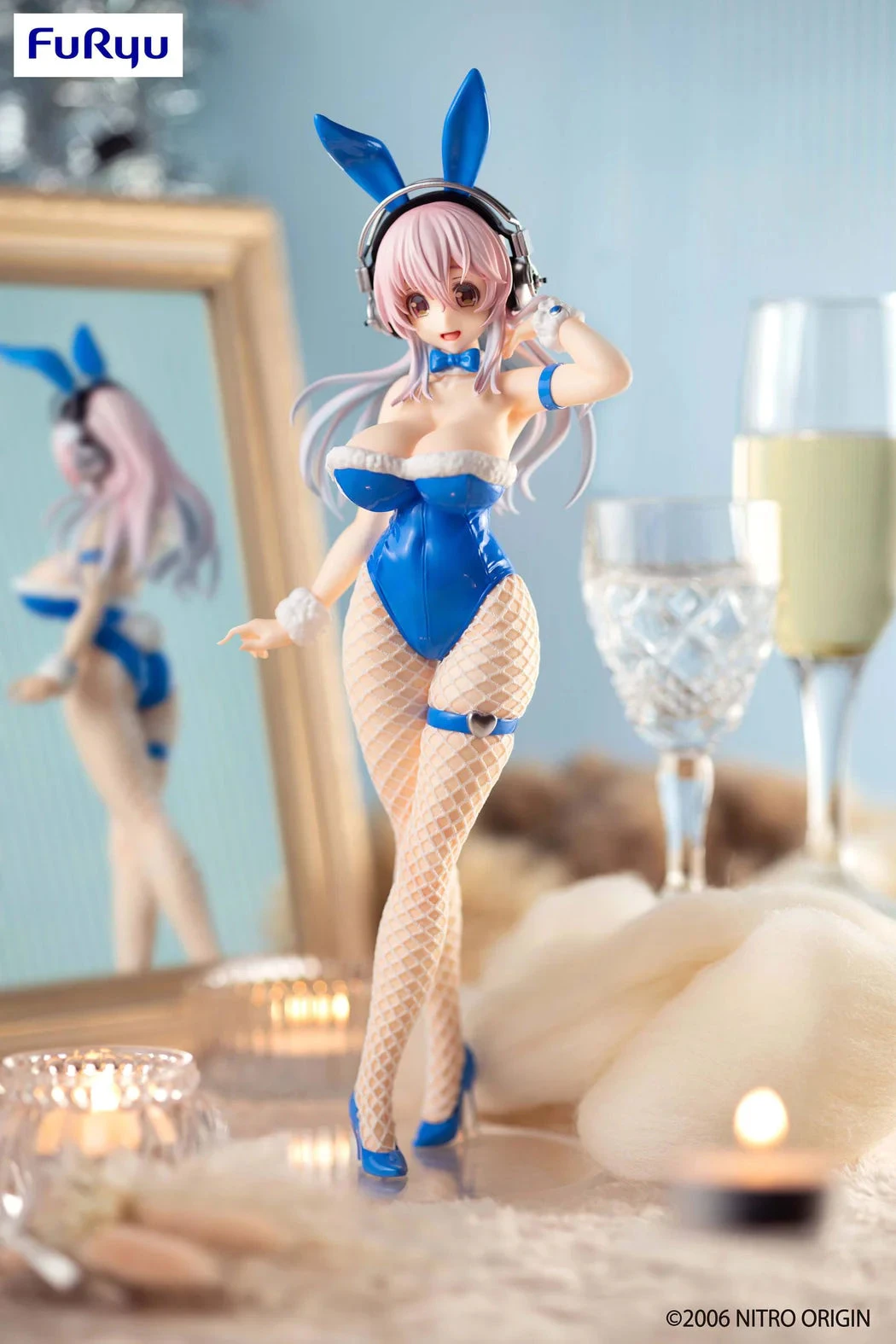 Furyu SUPER SONICO BiCute Bunnies Blue Rabbit Ver. 3 Furyu SUPER SONICO BiCute Bunnies Blue Rabbit Ver. - Image 3
